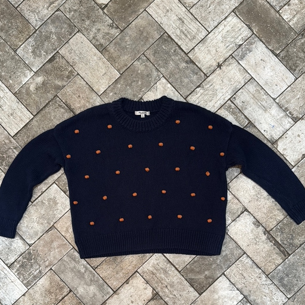 Madewell Wellesley Bobble Pullover Sweater Fall football season